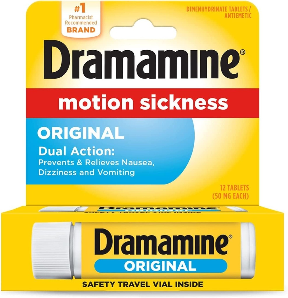 Dramamiini Alkuperäinen Formula - 12 ct, 4 kpl pakkaus