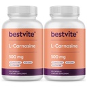 BESTVITE L-Carnosine 500mg (240 kapslar) (120x2) Inga filler - Inga Stearates - Icke GMO - Glutenfri