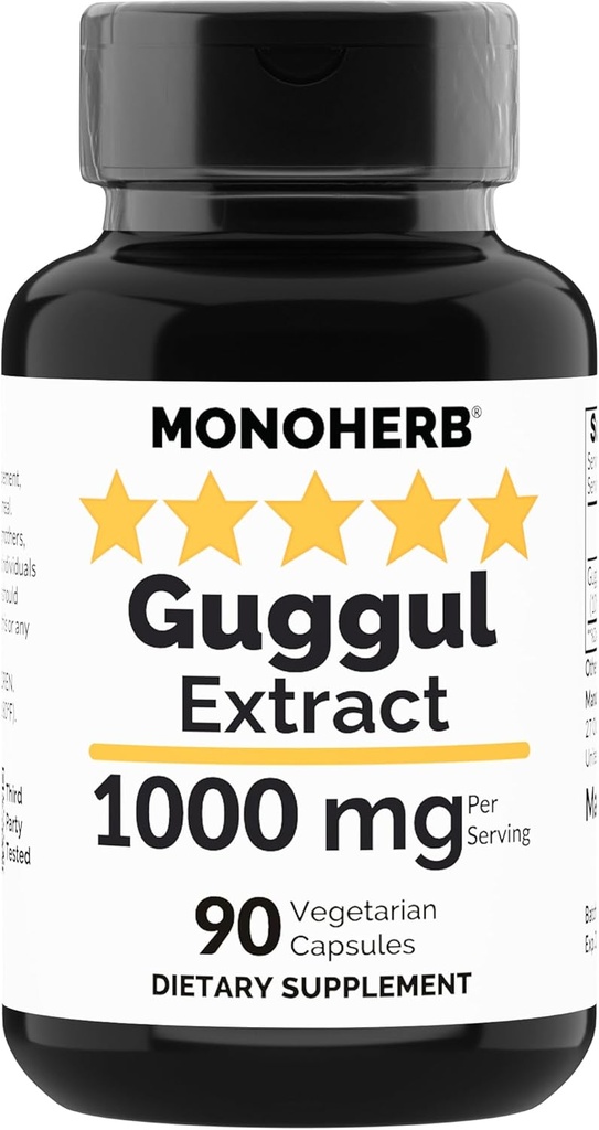 MONOHERB Guggul Extract 1000 mg - 90 kasvissyöjäkapselia