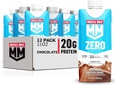 Lihas Milk Zero Protein Shake, Suklaata, 11 Fl Oz Kotelo, 12 pakkaus, 20g proteiinia, nollasokeria, 100 kaloreita, kalsiumia, A-vitamiinia, C & D, 4g kuitua, Energizing Välipala, harjoitus Recovery, Pakkaus Toukokuu Vary, 11 Fl Oz (Pakkaus 12)