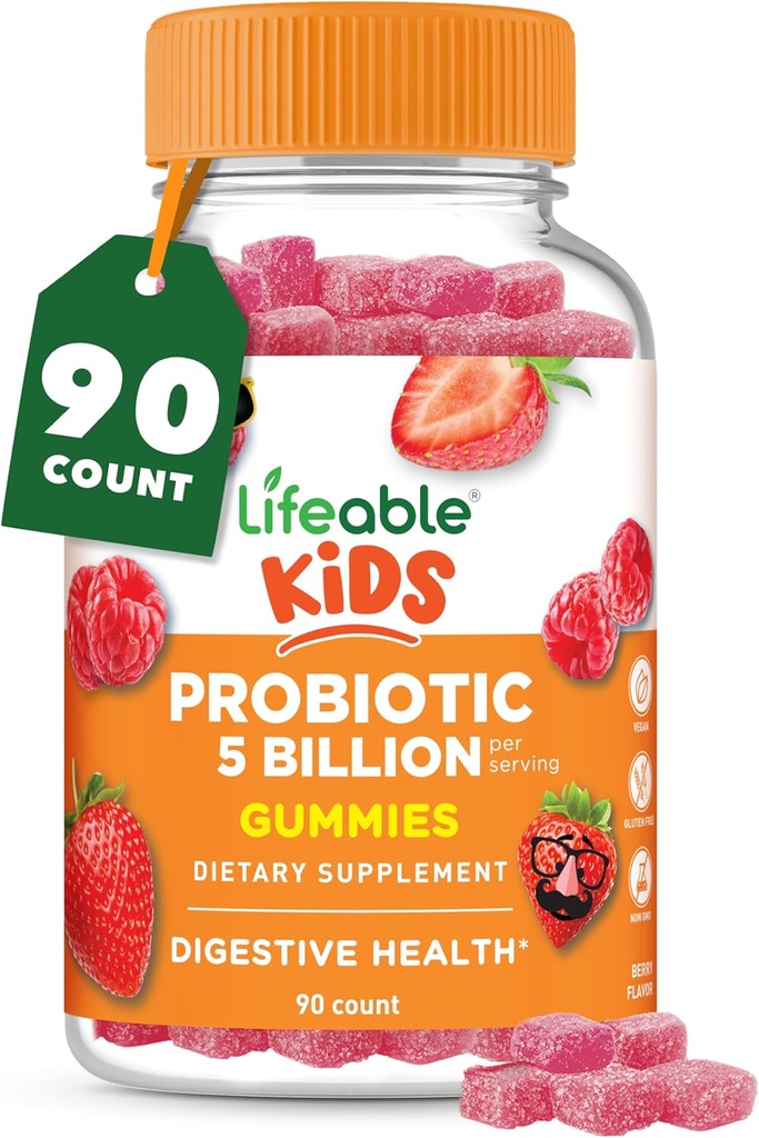 Lifeable Probiootit lapsille Gummies ...50mg (5 miljardia) ............................................................................................................................................................................................................................................