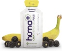 Huma Plus (Double Electrolytes) - Chia Energy Gel, BlackBerry banaani, 12 geeliä - vatsa Friendly, Real Food Energy Gels