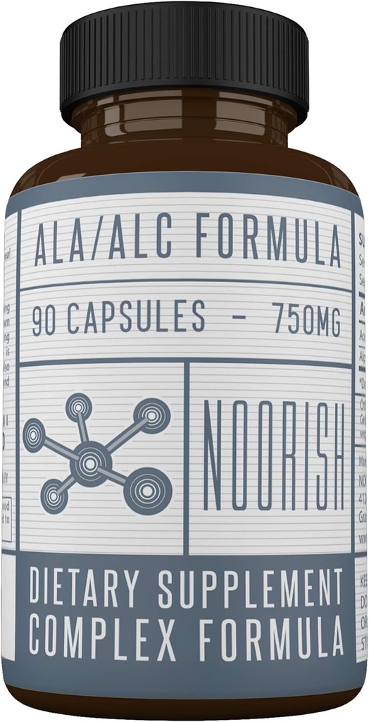 Acetyl L-Carnitine med Alpha Lipoic Acid - ALA ALC ALCAR - Alpha Lipoic Acid med Acetyl L-Carnitine - 525 mg ALCAR - 225 mg ALA - 90 kapslar
