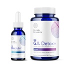 Bio-Botanical Research Biocidin Liquid Formula (1 oz) GI Detox+ Gentle Binder - Kaksituote Detoxification Bundle Tukee Puhdistus & Digestion - Assistents in Toxin & Biofilm Removal
