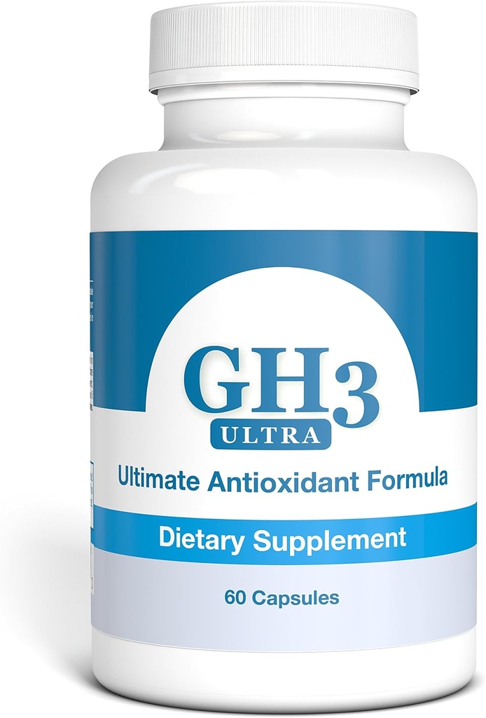 Nattura G-H3 Ultra, Ultimate Antioxidant Formel - Ny, förbättrad Anti-Aging Complex (Ginkgo Biloba, R-Alpha Lipoic Acid, Coenzyme Q10, Acetyl L-Carnitine, Vitamin B6) - 60 Caps