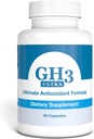 Nattura G-H3 Ultra, Ultimate Antioksidantti Formula - Uusi, parannettu anti-aging Complex (Ginkgo Biloba, R-Alpha Lipoic Acid, Coenzyme Q10, Acetyl L-karnitiini, B6-vitamiini) - 60 kapselia