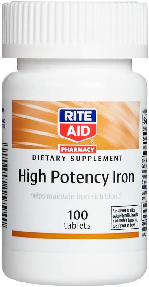 Rite Aid High Potency Iron Tablets - 100