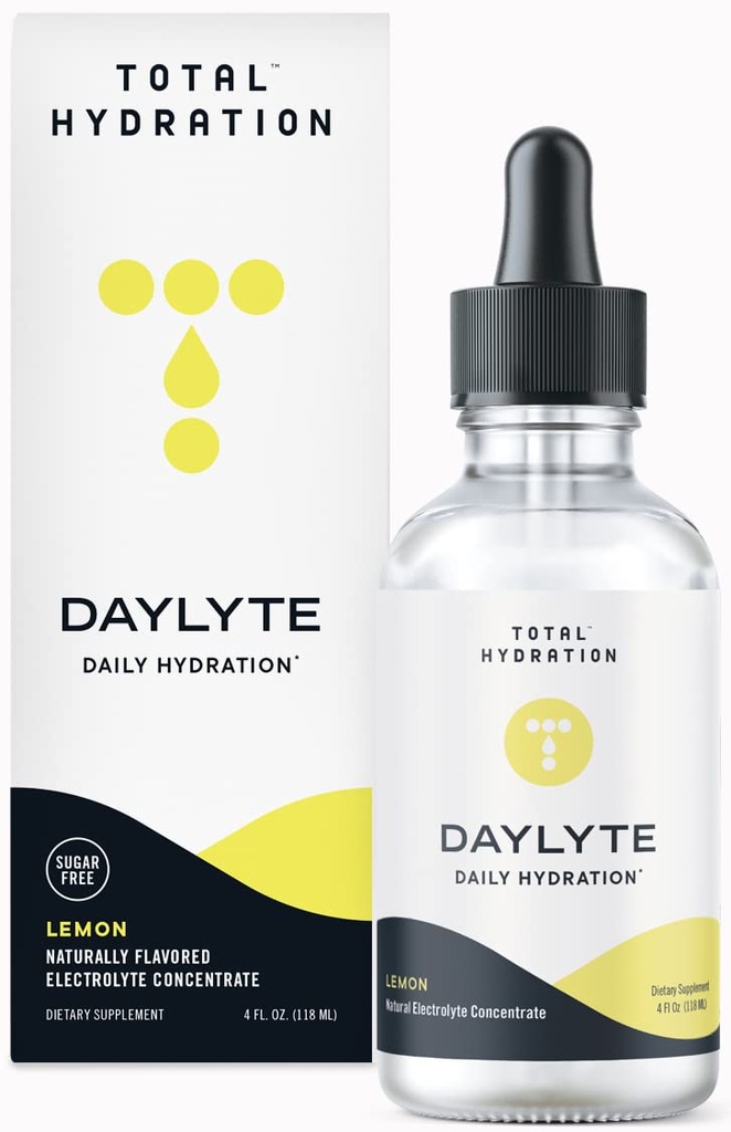 Daylyte Electrolyte Drops, Lemon, Sugar Free Daily Hydration Supplement med Magnesium, Calcium och Zink (29 portioner)