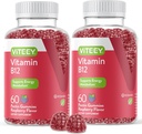 Vitamin B12 Gummies - Kognitivt stöd och energi Gummies - Vegan, Gelatin Free, Gluten Free - 60 Count