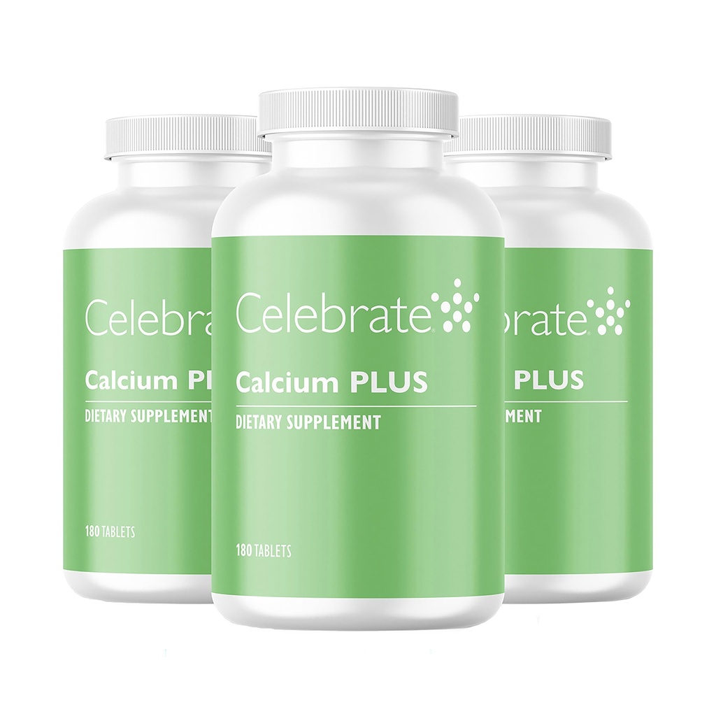 Celebrate Vitamins Calcium Plus - 600mg Calcium Citrate, 600 IE Vitamin D3 & 50mg Magnesium för Post Bariatric Surgery - Gluten-Free & Sugar-Free - 540 Icke-tuggbara tabletter