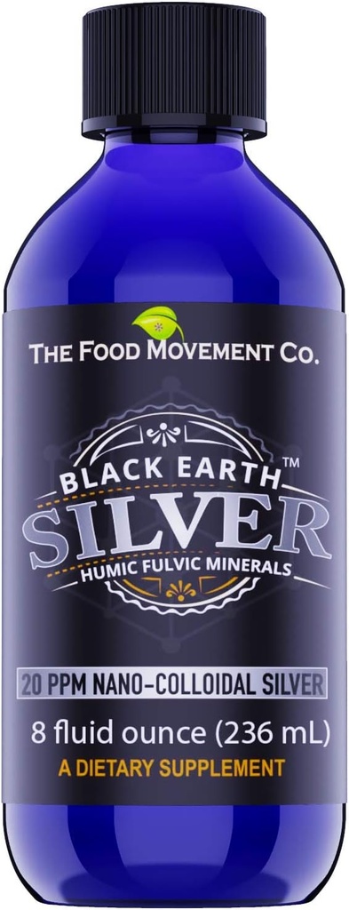 Ruokaliike Black Earth Silver kanssa Hummeri Fulvic Acids, Trace Minerals varten Immuunin tuki, Detox, Gut Health ...