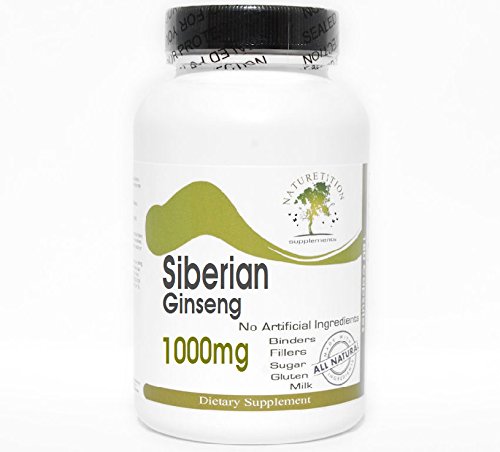Siperia Ginseng 1000mg ~ 100 kapselia - Ei lisäaineita ~ Luontolisät