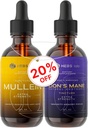 Bundle - Mullein Leaf Extract & Lions Mane Sieni lisäravinteet - Hengitystuki ja aivojen tuki