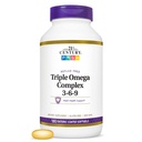 21st Century Triple Omega Complex 3 6 9 Enteric päällystetty Softgels, 180 Count Bottle (22875)