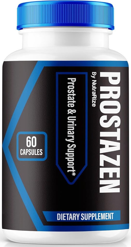 NutraRize Prostazen kapselit, viralliset Prostazen pillereitä tukea Eturauhasten terveys, Prostazen Plus Premium Formula, Prostazen for Terve Prostate, Prosta Zen Pastillas Review (60 kapselia)
