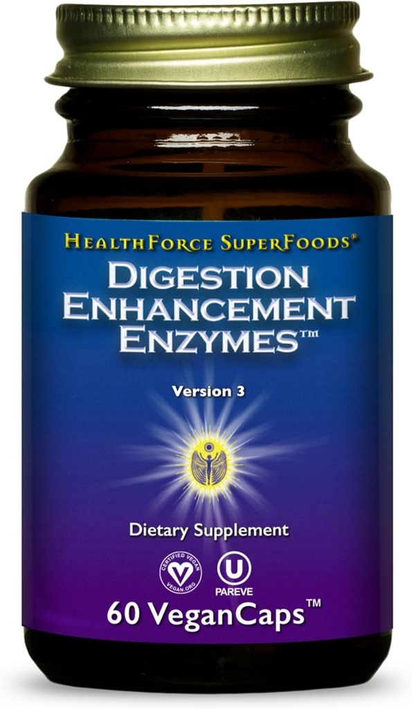 TERVEYSFORCE SUPERFOODS Digestion Enzymes - 60 vegan kapselia