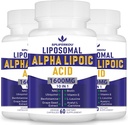 Liposomal Alpha Lipoic Acid 1600mg per annos,ALA-lisä antioksidanttien Health,Energy and Metabolia-Gluten vapaa & non GMO 180 kapselia