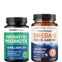 Omega 3 Fish Oil and Probiotic Capsules 