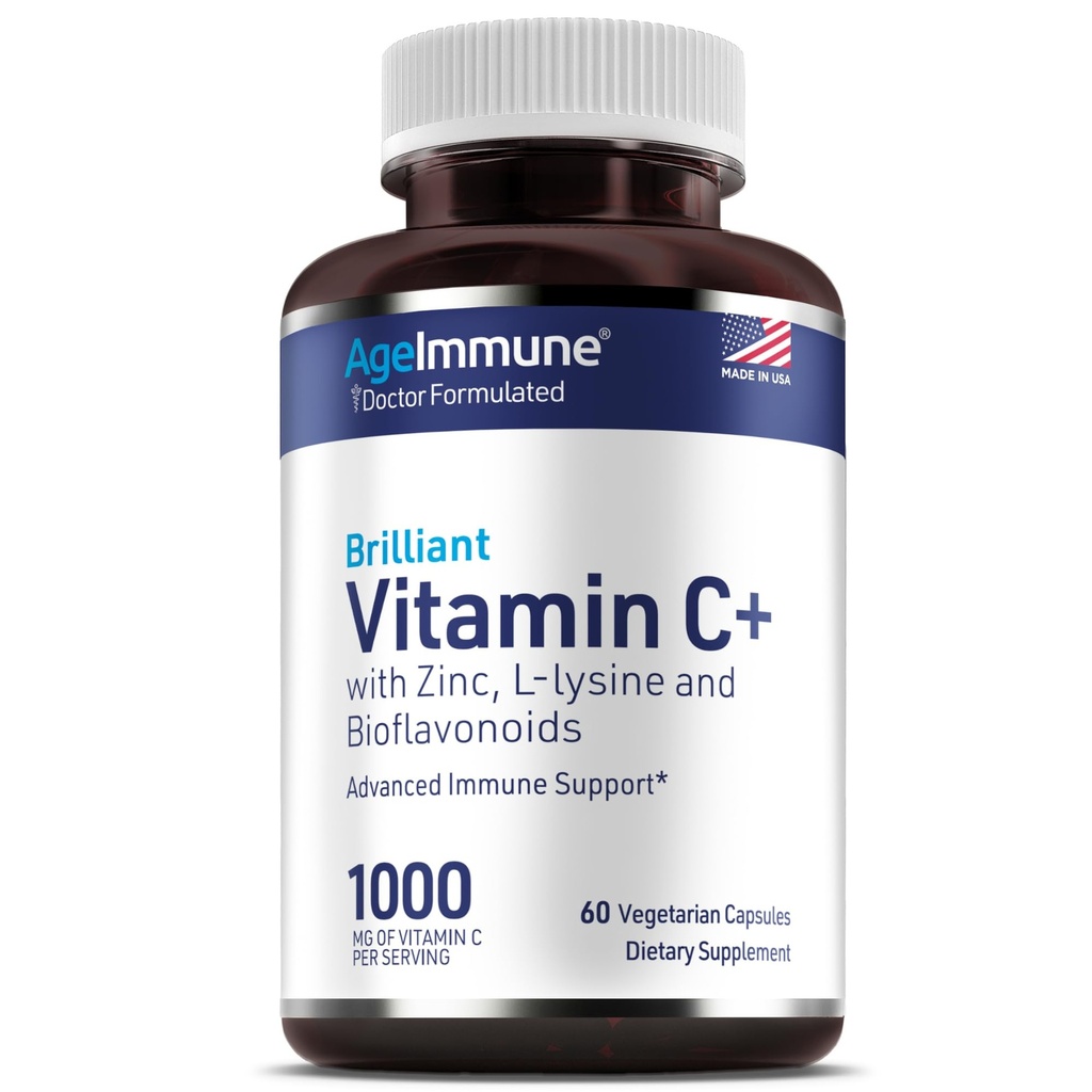 C-vitamiini 1000 mg Complex L-Lysine 500 mg, Sinkki 12 mg, Bioflavonoidit 300 mg. Tohtori Formuloitu magnesium Stearate ilmainen täydentää terveen immuunijärjestelmän tukea.(1)