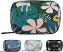 Naanle Hawaiian Palm Leaf Flower Pill Box 7 päivän pilleri tapauksessa Matka pilleri Organizer Bag kanssa Zipper Kannettava Viikoittain Asia Kompakti koko vitamiini täydentää haltija