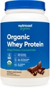 Nutricost Organic Whey Protein Concentrate, Double Chocolate Flavored, (2LBS) - Gluteeniton, ei-GMO