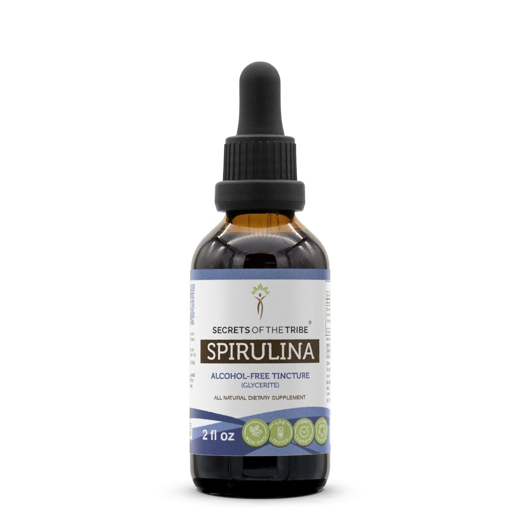 Heimo Spirulan alkoholittoman nesteuutteen, Spirulinan (Arthrospira Platensis) Tincture Supplement (2 FL OZ) salaisuudet