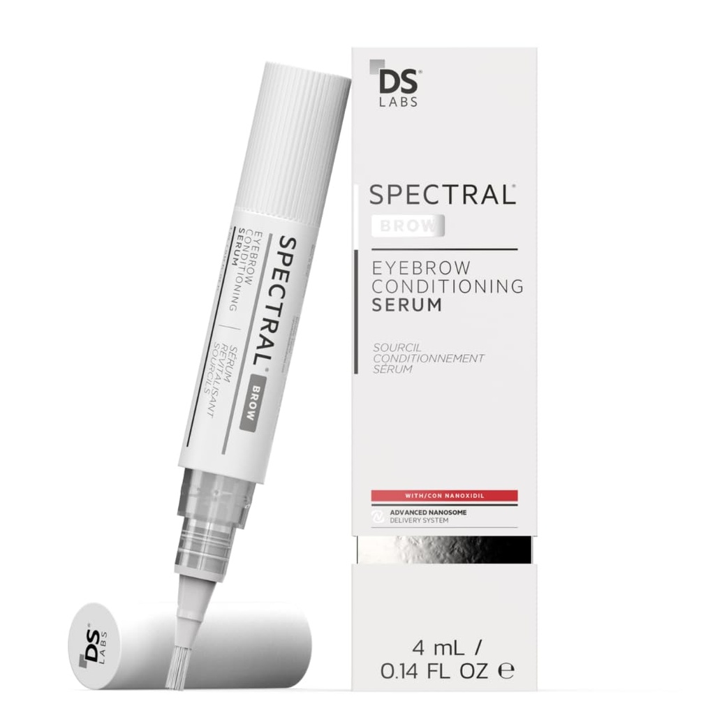 DS Labs Spectral. BROW Eyebrow Conditioning Serum - Stöder Fuller, Tjockare, Tittar Brows, med Nanoxidil, Retinol & Hyaluronic Acid, Paraben Free, Sulfate Free, Cruelty Free