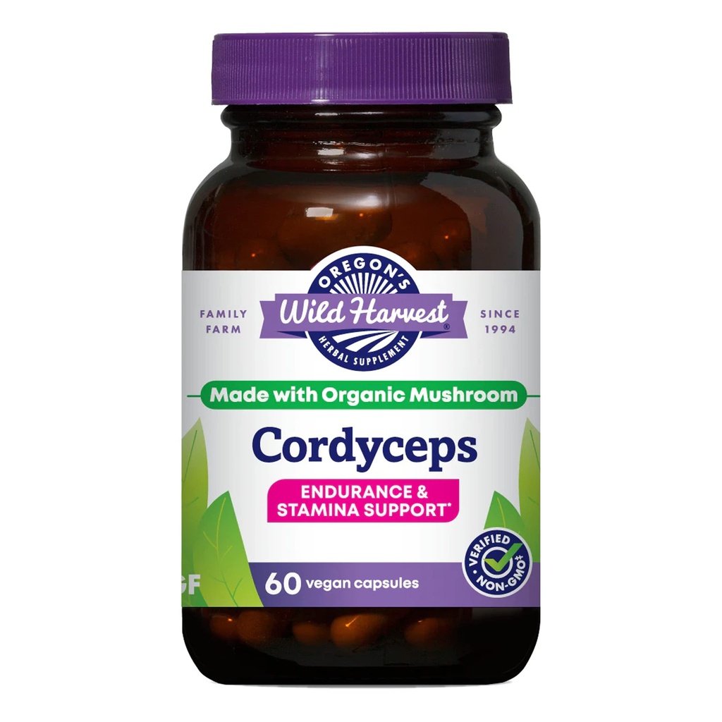 Oregon's Wild Harvest Cordyceps Organic Mushroom Herbal Supplement (Freeze Dried)