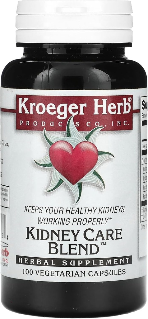 Kroeger Herb Munuaisten hoito Blend Kasvissyöjä kapselit, 100