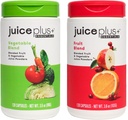 JuicePlus+ Fruit and Vegest Blend: Solid Nutritional Foundation - Boost Family's Health with 20 Fruits & Veggies Plus Plant Nutrients - Prepacked 2 pullot (60 Tarjoilua hedelmiä, 60 Veg)