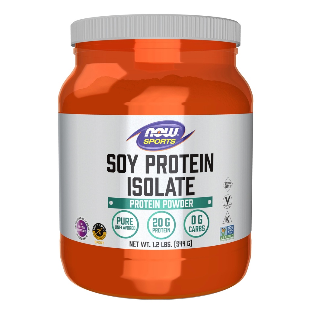 NYT Ruoka Urheilu ravitsemus, soijaproteiini Isolaatti 20 G, 0 Karbs, makuamaton jauhe, 1,2-kiloinen