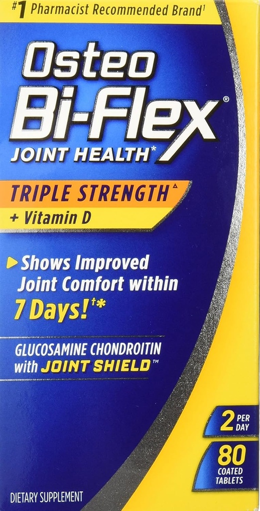Osteo BiFlex Triple Strength Glukosamiini Chondroitin Joint Shield D-vitamiini, 80