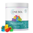 Yksi Sol Pre-Workout naisille, parannettu pumppaus & Focus, ei jitterejä tai törmäyksiä, luonnollisia ainesosia, 100% vegaaninen, gluteeniton & soijaton, (Gummy Bear)