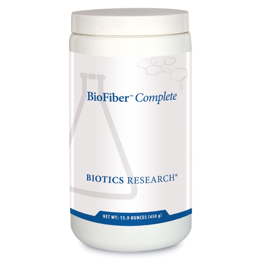 Biotics Research BioFiber Complete - 10 Koko ruokakuitua (Organic & non-GMO), 5g kuitua per Serving, Helppo sekoittaa jauhe, Prebiootti Gut Support 15,9 Oz