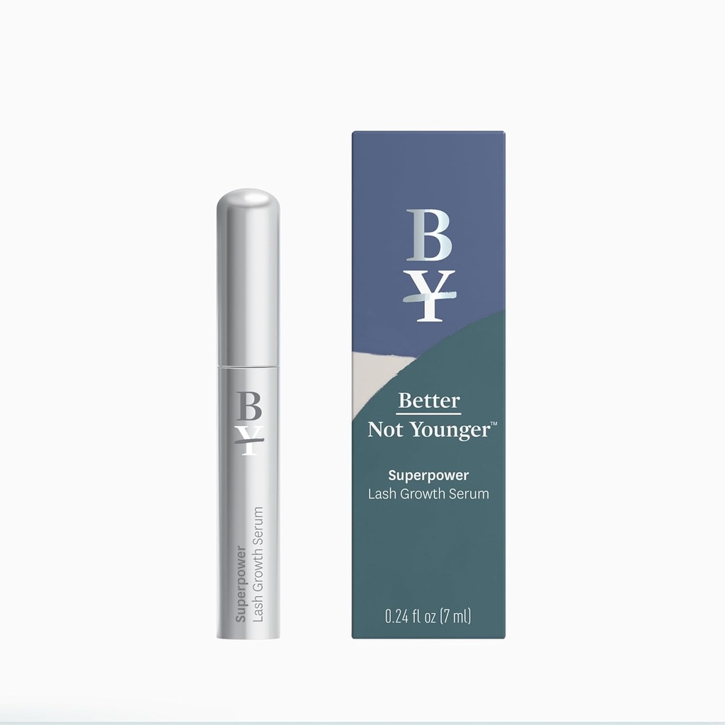 Parempi ei Younger Superpower Lash seerumi (7ml) Lash hoitoaine Peptides, Vitamiinit ja ravintoaineet - parantaa seerumia Thicker, Fuller ja Pidemmät Lashes - Julma-vapaa