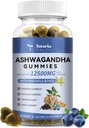 Totaria Sugar Free Ashwagandha Täytetty Gummies w/Vitamin D3, Magnesium Glycinate, Rhodiola, Ultra Strength Ashwa juurilisät naisille ja Wen, rentoutumista, energiaa, Kortisol Gummies
