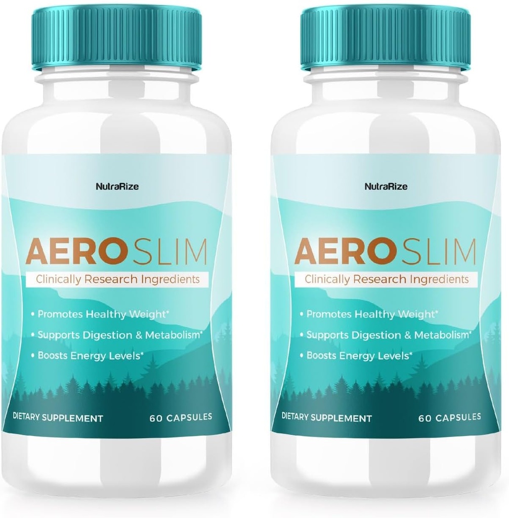 (2 pakkaus) AeroSlim kapselit - AeroSlim ruokavalio täydentää pitkälle paino terveys, suurin vahvuus Kaikki luonnolliset pillerit kohdistaa vatsa rasva, painonhallinta Formula, Aero Slim (120 kapselia)