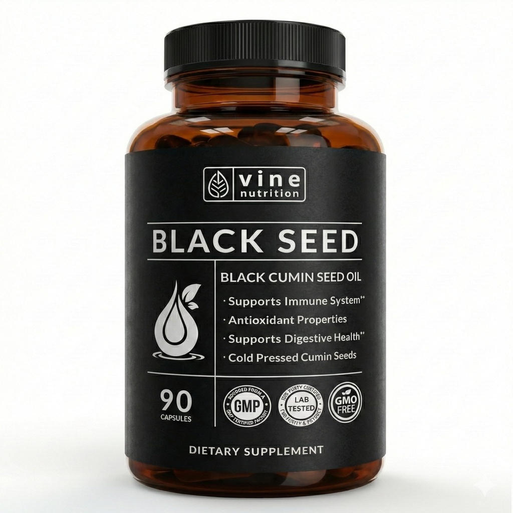 Black Seed Oil Capsules - Nigella Sativa - Immuunituki täydentää Pehmeitä geelit - Cold Pressed antioksidantti Kasvissyöjä Musta Cumin pillereitä - 500 Milligrammia Valmistettu Yhdysvalloissa