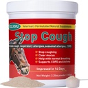 Stop Cough Horse Supplements Powder, stöder hästar med stabila hostor, andningsallergier, fria säsongsallergier, KOL, 2,2 lbs, 70 Day Supply