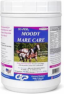 SU-PER Moody Mare Care Powder - Herbal Blend for Balanced Dposition & Normal Behavior in Horses - 2,5 lbs (2 pakkaus)