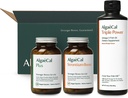 ALGAECAL Welcome Kit - Bone Builder Pack, Plant Based Kalsium Supplement & Strontium, 16 ravintoainetta Bone Health + EPA & DHA Omega 3 Fish Oil, tuki aivot, sydän, iho ja luut, valmistettu Yhdysvalloissa