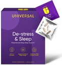De-Stress & Sleep Supplement - 10-in-1 Natural Sleep Aid for Aikuinen, Päivittäinen Multivitamiini magnesium, Melatoniini, Ashwagandha, L Theanine, Valerian Root, Unilääkkeet miesten ja naisten, 30 Pack