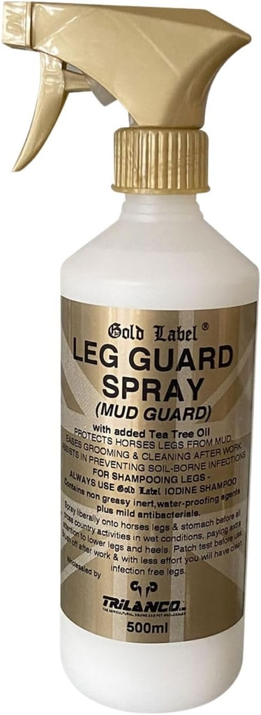 Leg Guard Spray, Hevosille, Gold Label, Ennaltaehkäisee Muta liittyvät olosuhteet, 500 ml Spray