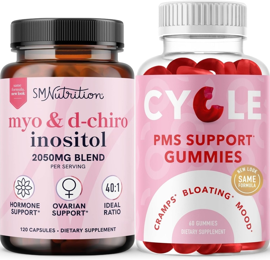 SMNutrition PMS Tuki Gummies & Myo-Inositol & D-Chiro Inositol 