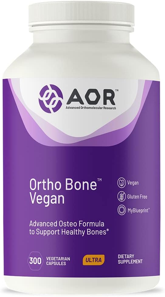 AOR, Ortho Bone Vegan, Osteo Formula tukemaan terveitä luut, 300 kapselia (60 tarjoilua)