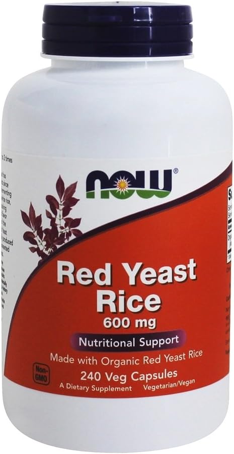 Red Yeast Rice 600 mg, 240 Vcaps, NYT Foods