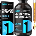 Quercetin med Bromelain Liquid Drops, Quercetin Supplements 1000mg, Respiratory Health Immune Complex Support, 7-i-1 Quercetin Liquid Drops med Zink