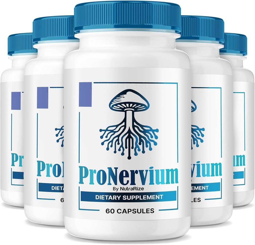 (5 Pack) ProNervium - ProNervium Advanced Nerve Health Supplement, ProNervium Nerve Support Dietary Pills, All-Natural Formel för dynamisk livsstil, Pro Nervium Pastillas Reviews (300 kapslar)