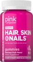 PINK hiukset ihon kynnet Gummies ... 60 Collagen & Biotin...
