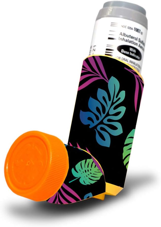 MightySkins Skin för Proventil HFA Asthma Inhaler - Sherbet Palms | Skyddande, hållbar och unik Vinyl Decal wrap Cover | Lätt att tillämpa, ta bort och ändra stilar | Tillverkad i USA